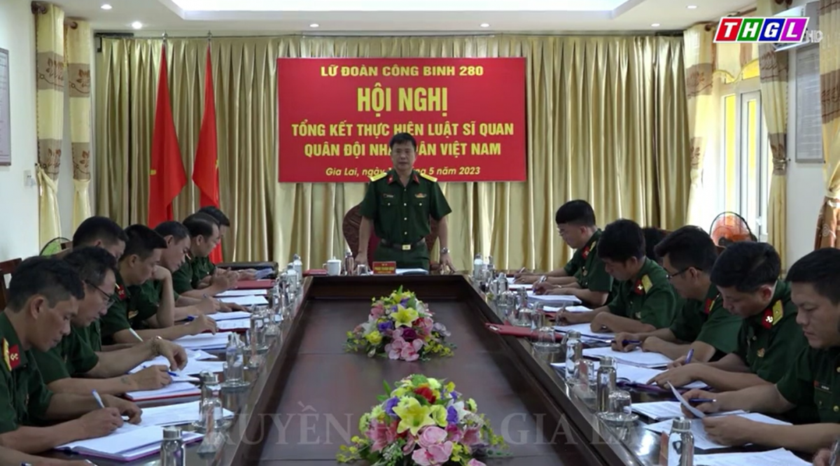 Lữ đoàn Công binh 280: Tổng kết thực hiện Luật Sĩ quan Quân đội Nhân dân Việt Nam