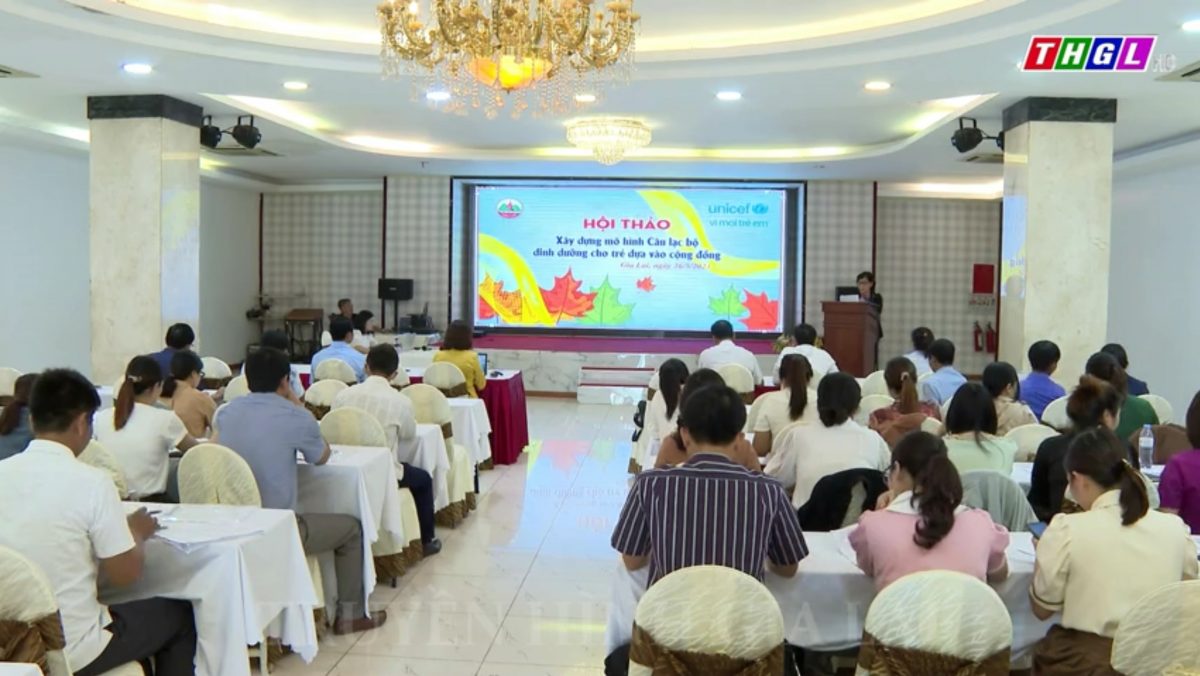 Hội thảo xây dựng mô hình Câu lạc bộ dinh dưỡng cho trẻ dựa vào cộng đồng