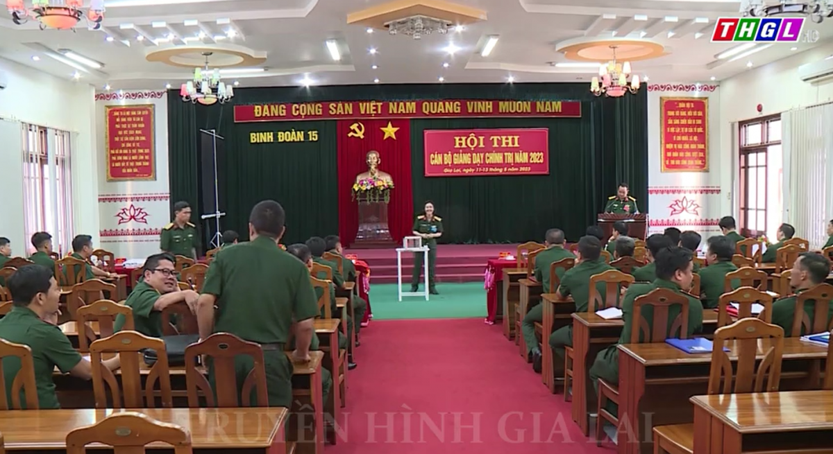 Binh đoàn 15 khai mạc Hội thi Cán bộ giảng dạy chính trị năm 2023