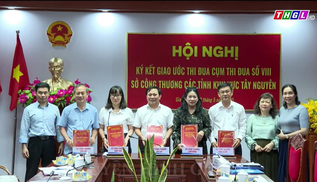 Hội nghị Ký kết Giao ước thi đi đua Cụm thi đua số VIII Sở Công Thương các tỉnh khu vực Tây Nguyên