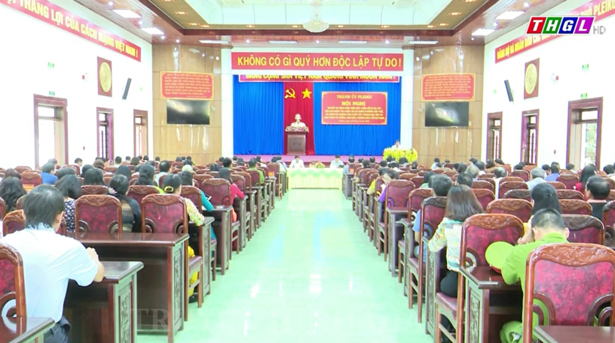 Thành ủy Pleiku sơ kết 02 năm thực hiện Kết luận số 01 của Bộ Chính trị