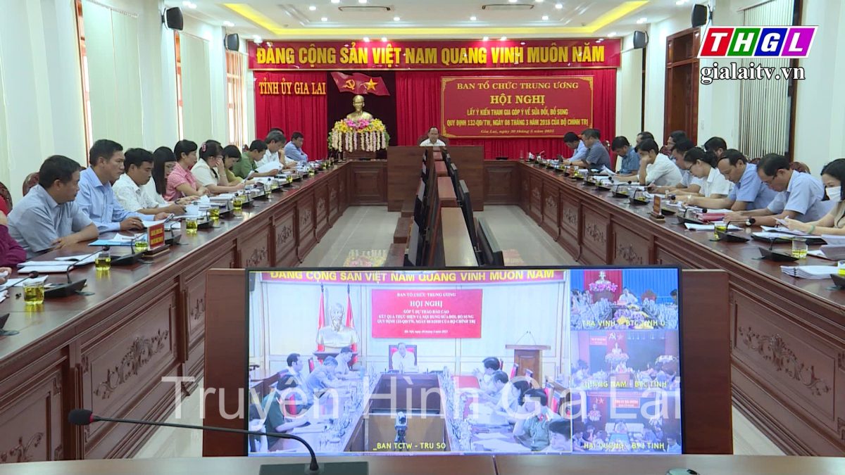 Ban Tổ chức Trung ương tổ chức Hội nghị trực tuyến toàn quốc lấy ý kiến tham gia góp ý về sửa đổi, bổ sung Quy định 132-QĐ/TW của Bộ Chính trị