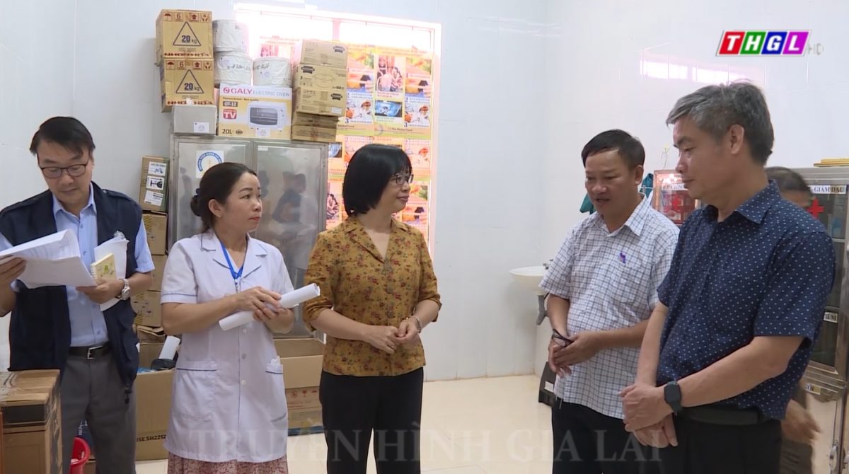 Đoàn công tác của Tổ chức Y tế thế giới (WHO) làm việc tại  Trạm Y tế xã Chư Đang Ya, huyện Chư Păh