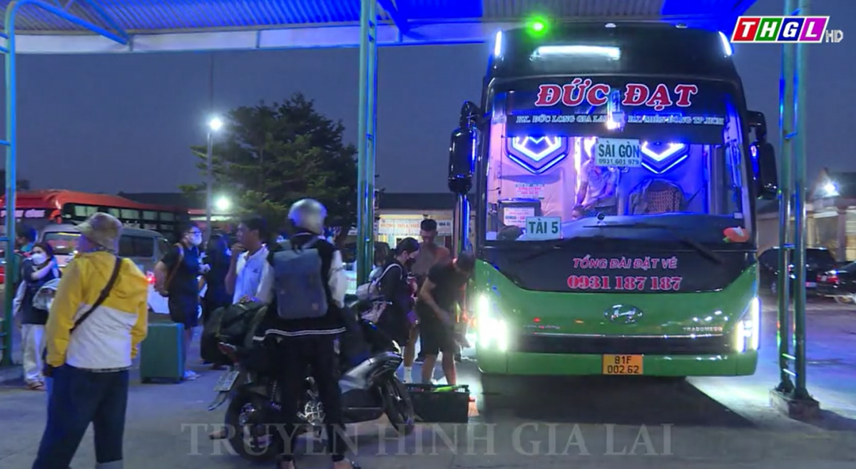 Gia Lai chủ động bố trí đầy đủ phương tiện để giải tỏa hành khách tăng cao sau kỳ nghỉ lễ