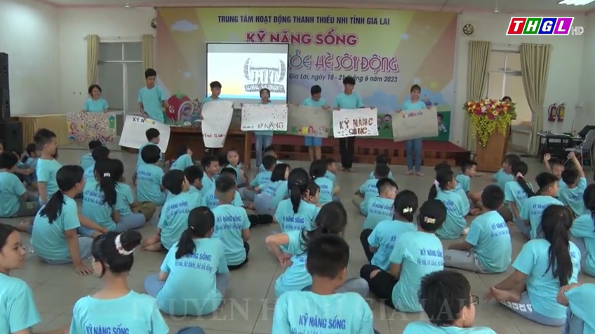 91 thiếu nhi tham gia lớp bồi dưỡng kỹ năng sống với chủ đề “Hè vui, hè khỏe, hè bổ ích”