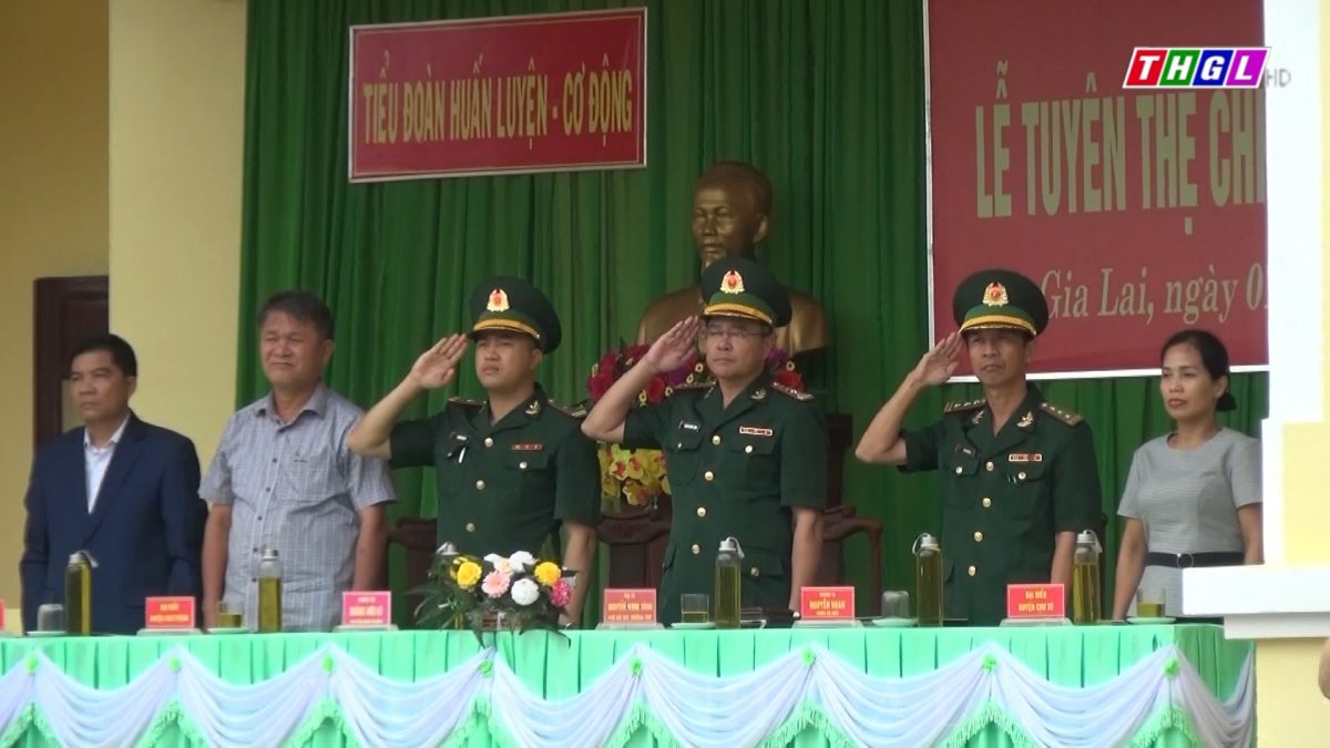 Bộ Chỉ huy Bộ đội Biên phòng Gia Lai tuyên thệ chiến sĩ mới năm 2023