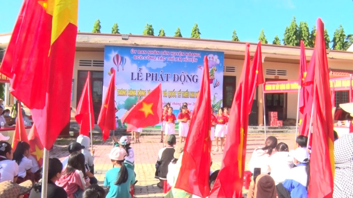 Huyện Kbang phát động Tháng hành động vì trẻ em năm 2023