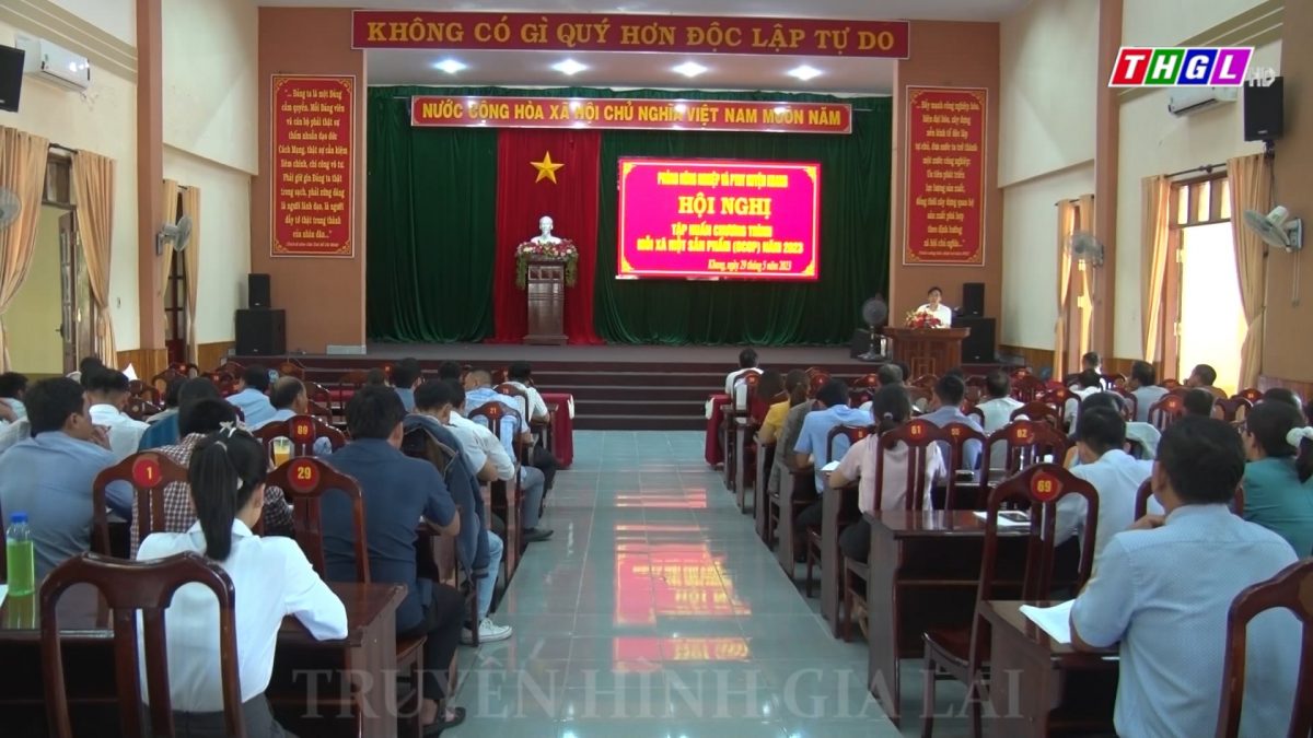 Kbang tập huấn chương trình OCOP