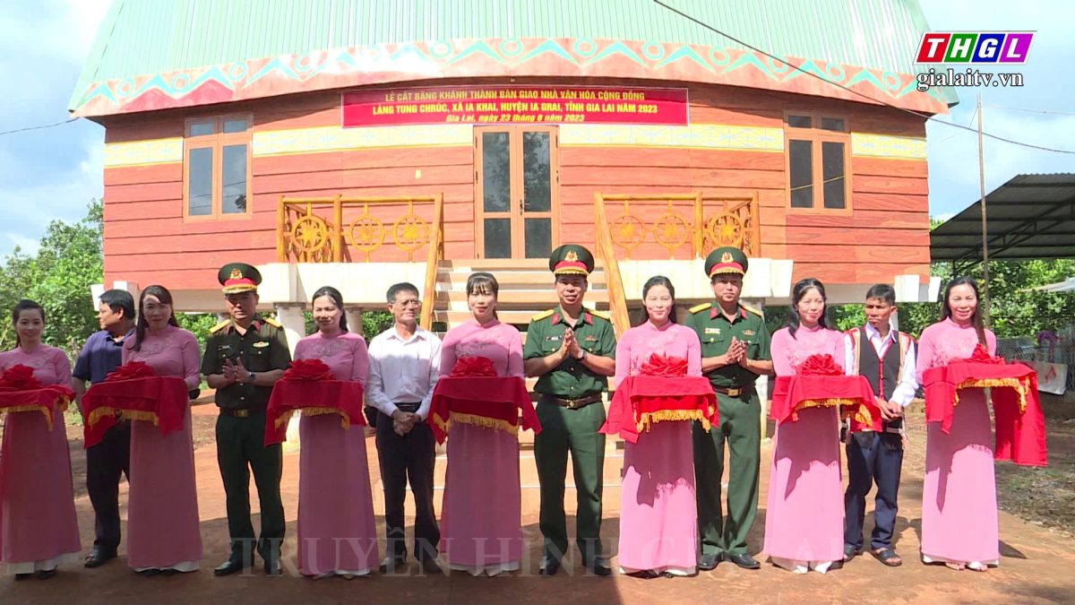 Lễ khánh thành và bàn giao công trình Nhà văn hóa cộng đồng