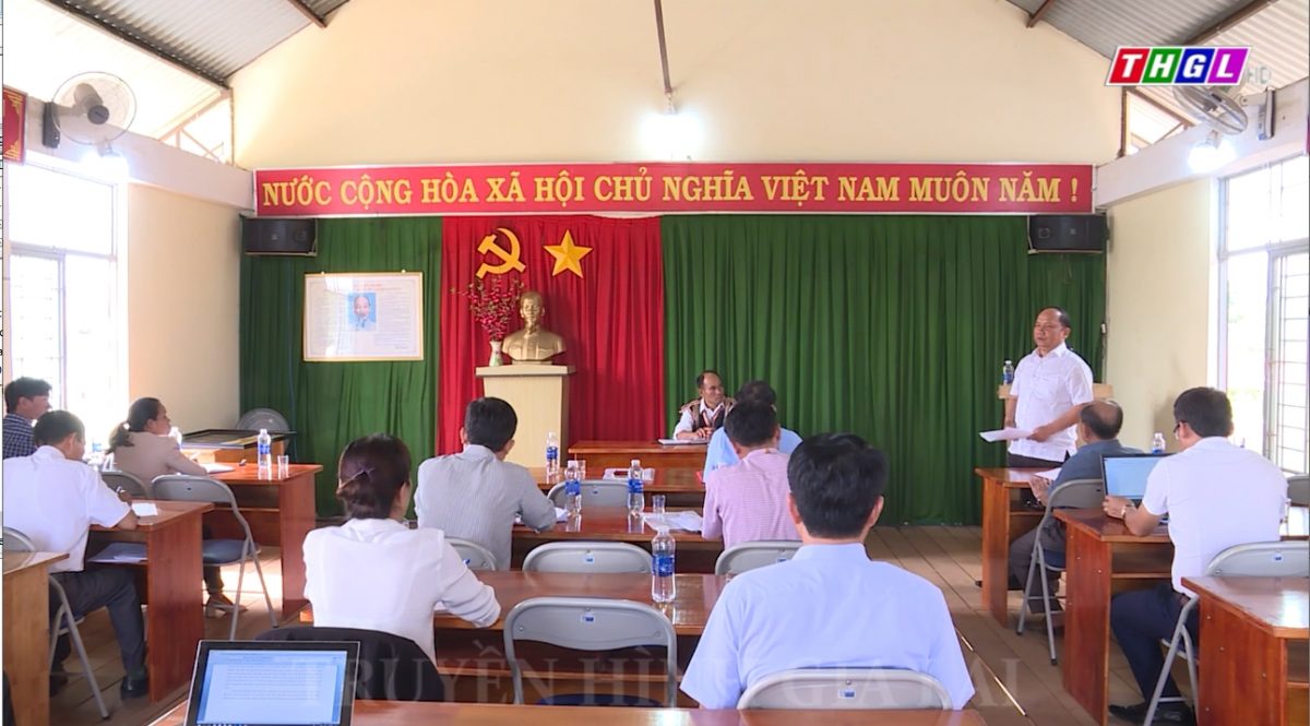 Phó Bí thư Tỉnh ủy Gia Lai Rah Lan Chung dự sinh hoạt chi bộ thường kỳ tháng 6.2023  tại Chi bộ làng Têng 2