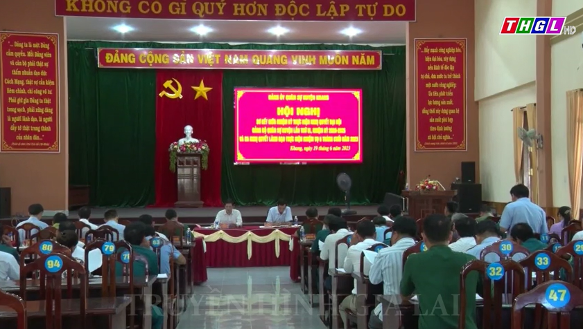 Đảng ủy Quân sự huyện Kbang sơ kết giữa nhiệm kỳ khóa IX (2020-2025)