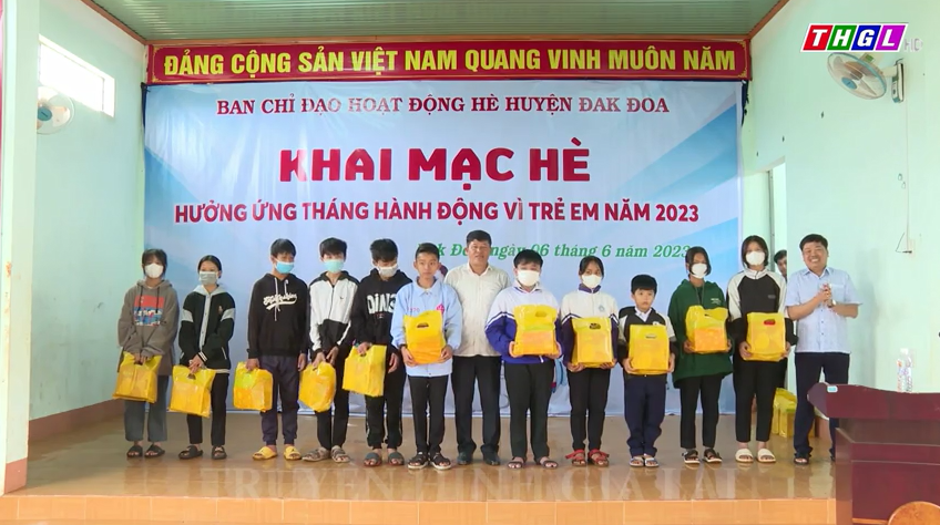 Huyện Đak Đoa khai mạc hoạt động hè 2023