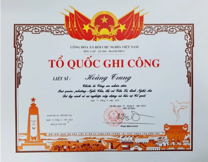 Cấp Bằng “Tổ quốc ghi công” cho 6 liệt sĩ hy sinh tại Đắk Lắk