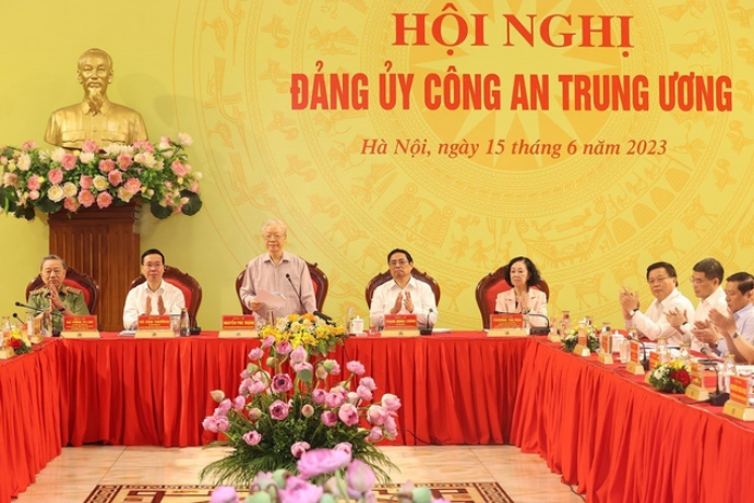 Phát biểu của Tổng Bí thư Nguyễn Phú Trọng tại Hội nghị Đảng ủy Công an Trung ương