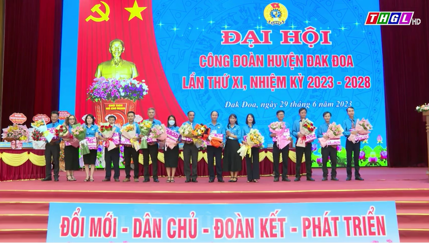 Đak Đoa tổ chức Đại hội Công đoàn huyện lần thứ XI, nhiệm kỳ 2023-2028