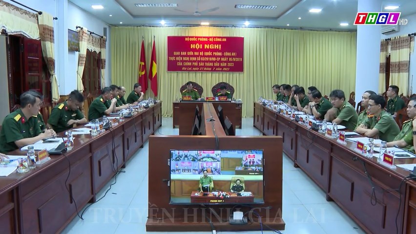 Hội nghị giao ban thực hiện nhiệm vụ 6 tháng đầu năm 2023 giữa Bộ Quốc phòng và Bộ Công an