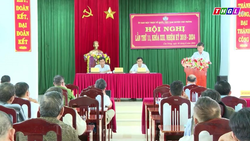 Ủy ban MTTQ Việt Nam huyện Chư Prông tổ chức Hội nghị lần thứ 11, khóa XIII