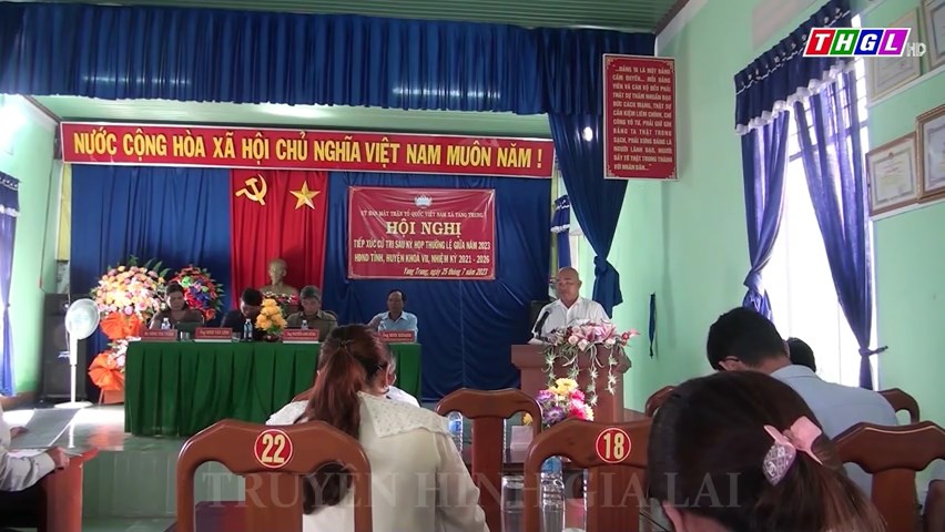 Đại biểu HĐND tỉnh Gia Lai tiếp xúc cử tri xã Yang Trung, huyện Kông Chro