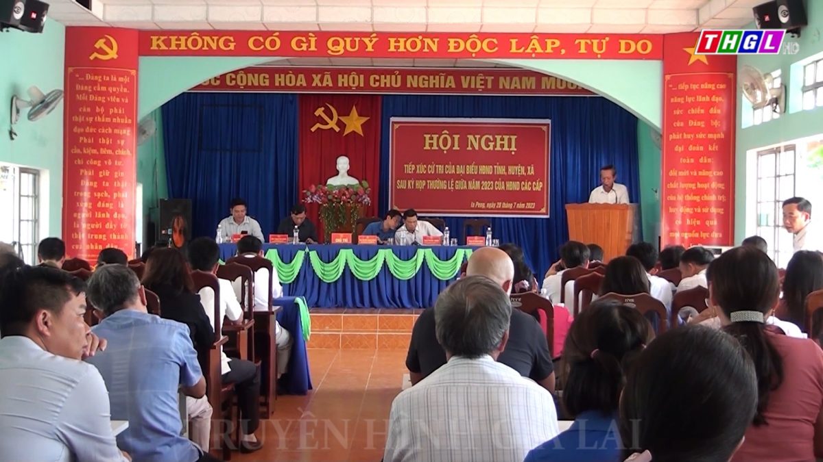 Đại biểu Hội đồng nhân dân 3 cấp tỉnh Gia Lai tiếp xúc cử tri huyện Phú Thiện sau kỳ họp thường lệ giữa năm 2023