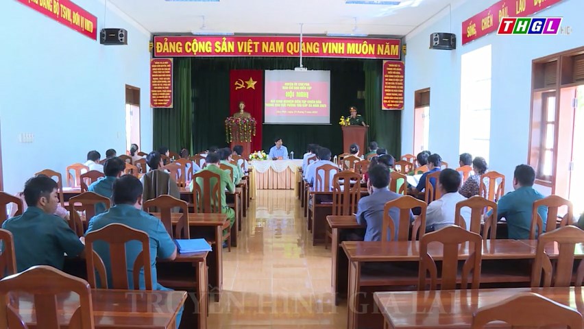 Chư Păh tổ chức Hội nghị rút kinh nghiệm diễn tập chiến đấu trong khu vực phòng thủ cấp xã năm 2023
