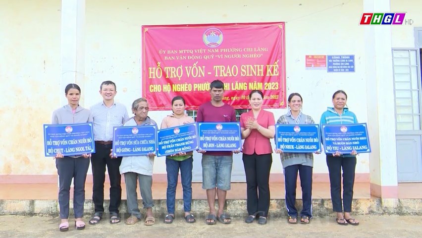 TP. Pleiku trao sinh kế giúp người dân thoát nghèo bền vững