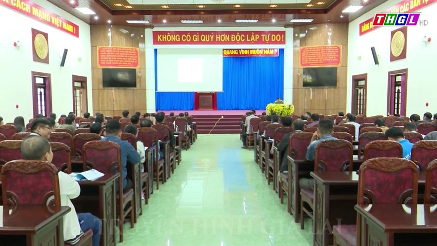 Công an TP. Pleiku huấn luyện nghiệp vụ PCCC cho lực lượng PCCC cơ sở cơ quan, tổ chức Nhà nước