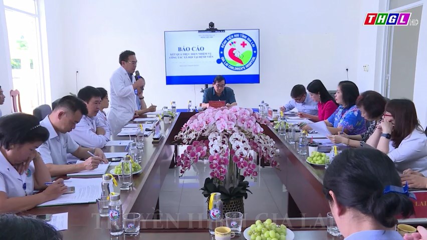 Bộ Y tế khảo sát thực hiện công tác xã hội tại Bệnh viện Nhi Gia Lai