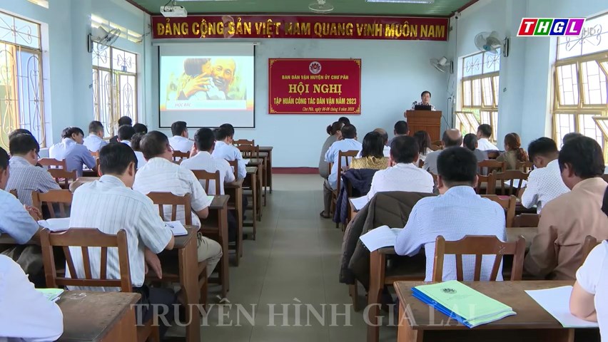 Chư Păh tổ chức Hội nghị tập huấn nghiệp vụ công tác dân vận năm 2023
