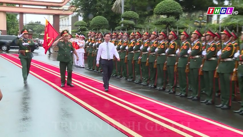 Chủ tịch nước Võ Văn Thưởng thăm, làm việc với Đảng ủy, Bộ Tư lệnh Binh đoàn 15