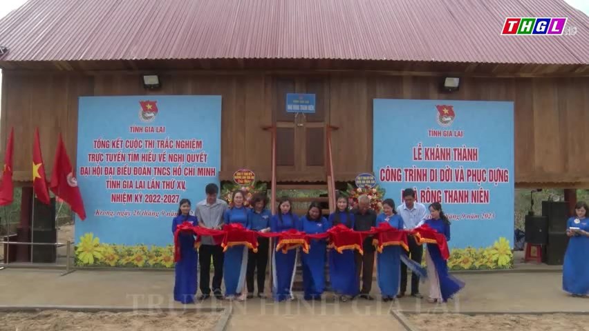 Đoàn Thanh niên tỉnh Gia Lai khánh thành công trình “Di dời và phục dựng nhà Rông thanh niên”