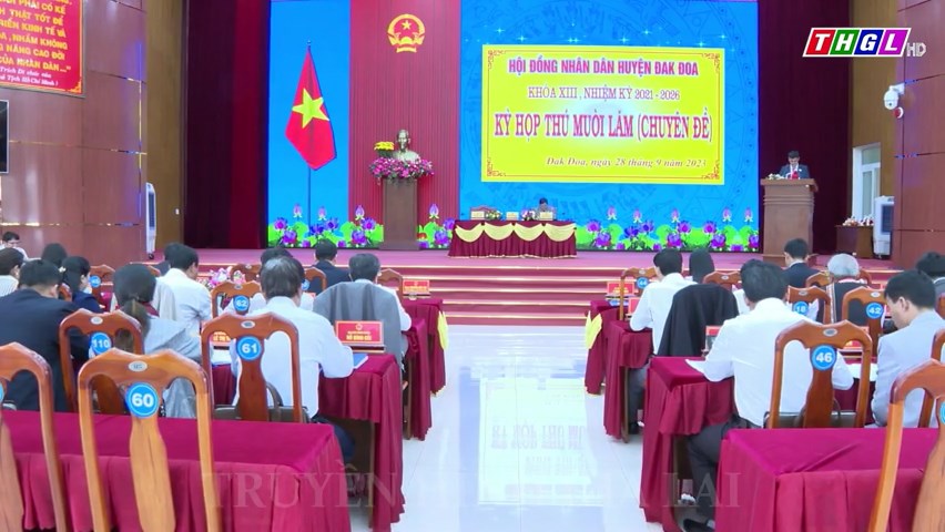 Kỳ họp thứ Mười lăm (chuyên đề), HĐND huyện Đak Đoa khóa XIII, nhiệm kỳ 2021