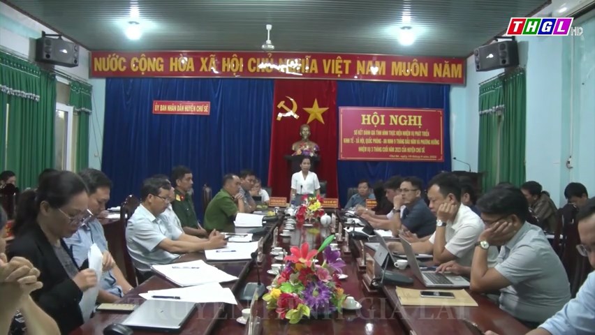 UBND huyện Chư Sê sơ kết tình hình thực hiện nhiệm vụ 9 tháng đầu năm 2023