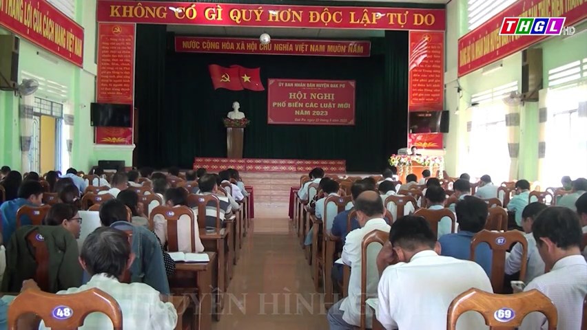 Đak Pơ tổ chức hội nghị phổ biến các luật mới