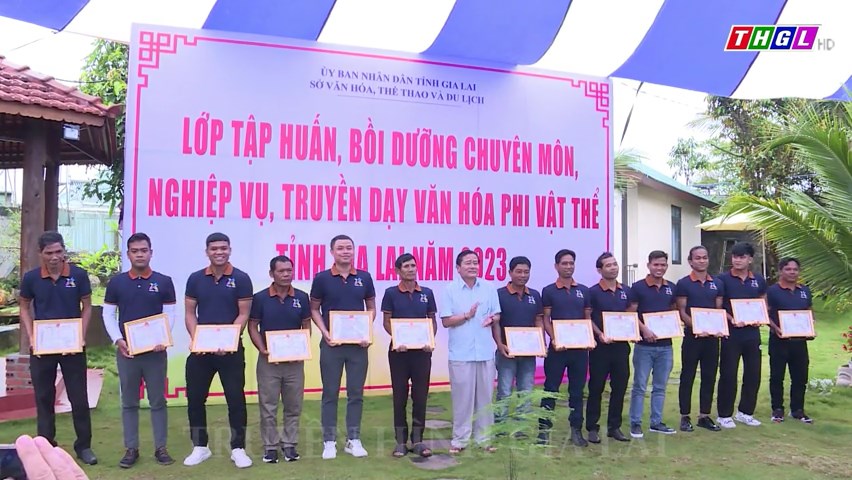 Khai mạc Lớp tập huấn, bồi dưỡng chuyên môn, nghiệp vụ, truyền dạy văn hóa phi vật thể  tỉnh Gia Lai năm 2023