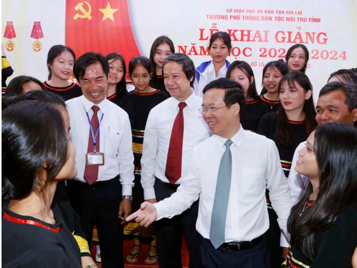 Chủ tịch nước Võ Văn Thưởng: Tập trung chăm lo, nâng cao chất lượng giáo dục vùng đồng bào dân tộc thiểu số