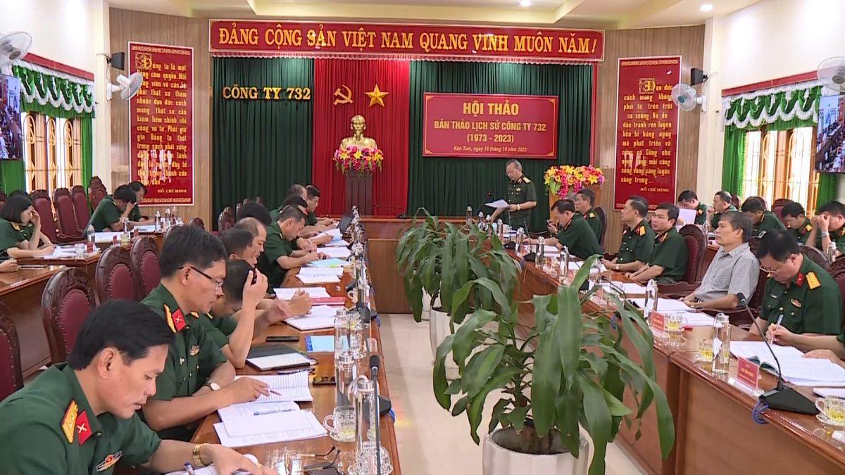 Công ty 732 (Binh đoàn 15) tổ chức Hội thảo Bản thảo lịch sử 50 năm thành lập Công ty