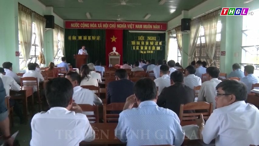 Huyện Kbang tổ chức Hội nghị triển khai văn bản pháp luật mới