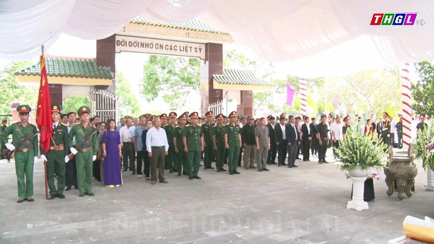 An Khê: Truy điệu, an táng Liệt sĩ hy sinh trong kháng chiến chống Mỹ