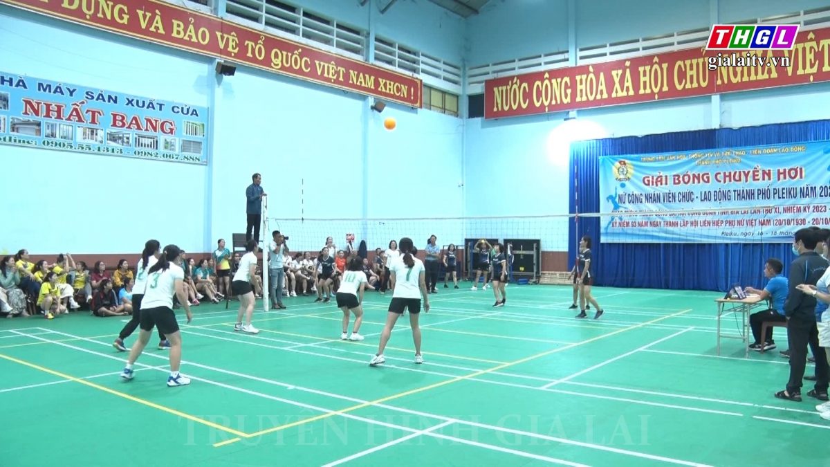 TP. Pleiku khai mạc Giải Bóng chuyền hơi nữ CNVC-LĐ năm 2023