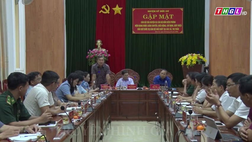 Thường trực Huyện ủy Đức Cơ gặp mặt cán bộ giữ các chức danh chủ chốt của các xã, thị trấn