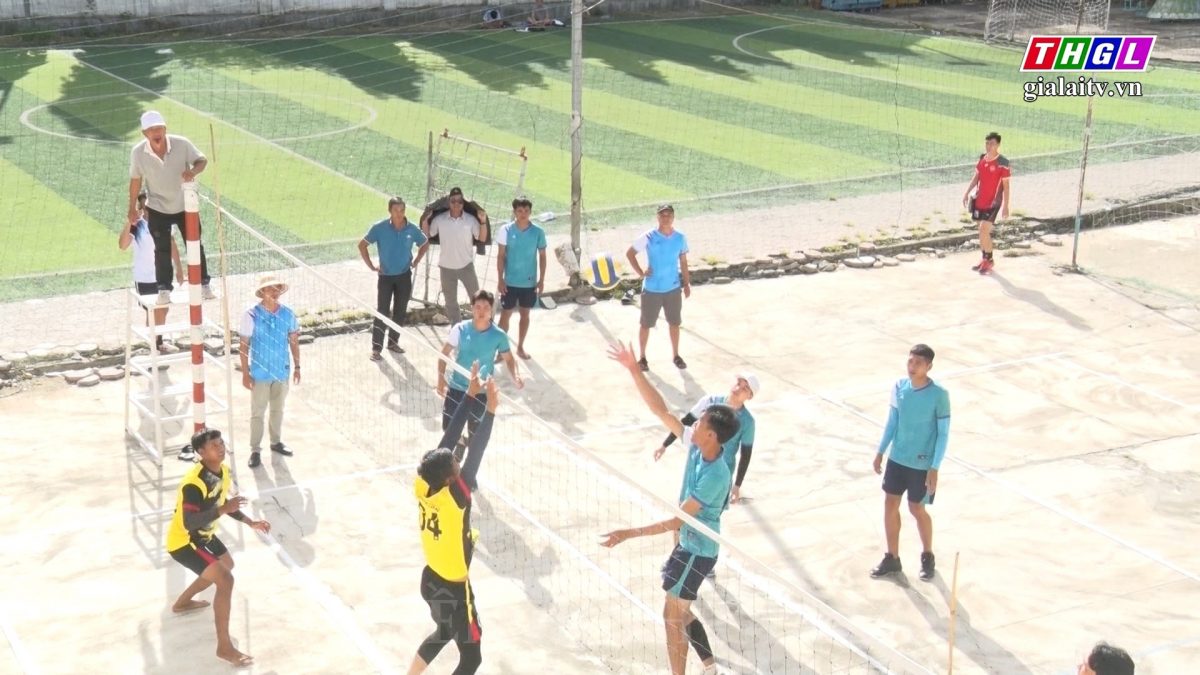 Đội Bóng chuyền Hội Nông dân xã Kông Lơng Khơng vô địch Giải bóng chuyền “Bông lúa vàng” huyện Kbang năm 2023