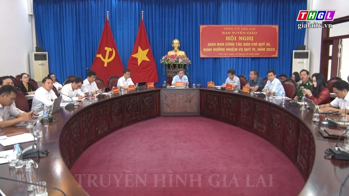 Giao ban công tác báo chí Quý III, định hướng nhiệm vụ quý IV năm 2023
