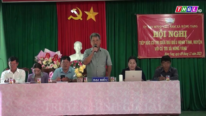 Đại biểu HĐND tỉnh tiếp xúc cử tri xã Kông Yang, huyện Kông Chro