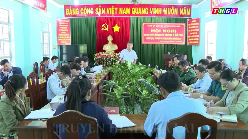 Đảng ủy Quân sự huyện Chư Prông ra Nghị quyết lãnh đạo thực hiện nhiệm vụ quốc phòng, quân sự địa phương năm 2024