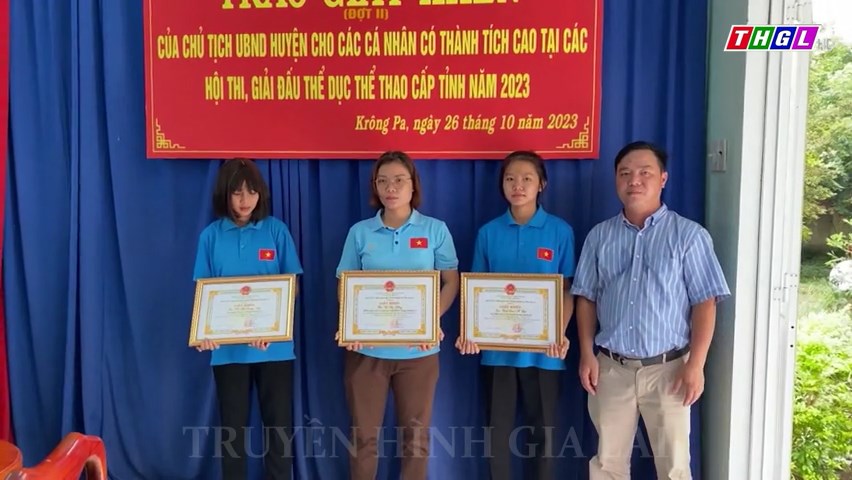 Krông Pa: Khen thưởng đợt 2, 38 cá nhân có thành tích cao ở Hội thi và  Giải đấu thể thao cấp tỉnh năm 2023