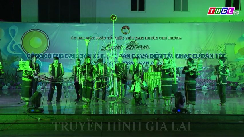 Liên hoan cồng chiêng đại đoàn kết, hát dân ca và diễn tấu nhạc cụ dân tộc huyện Chư Prông năm 2023