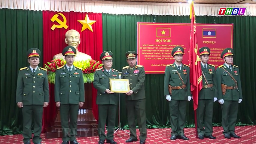 Sơ kết hoạt động kết nghĩa giữa Binh đoàn 15 (Bộ Quốc phòng Việt Nam) với Ban Chỉ đạo xây dựng chính trị cơ sở và phát triển nông thôn toàn diện (Bộ Quốc phòng Lào)