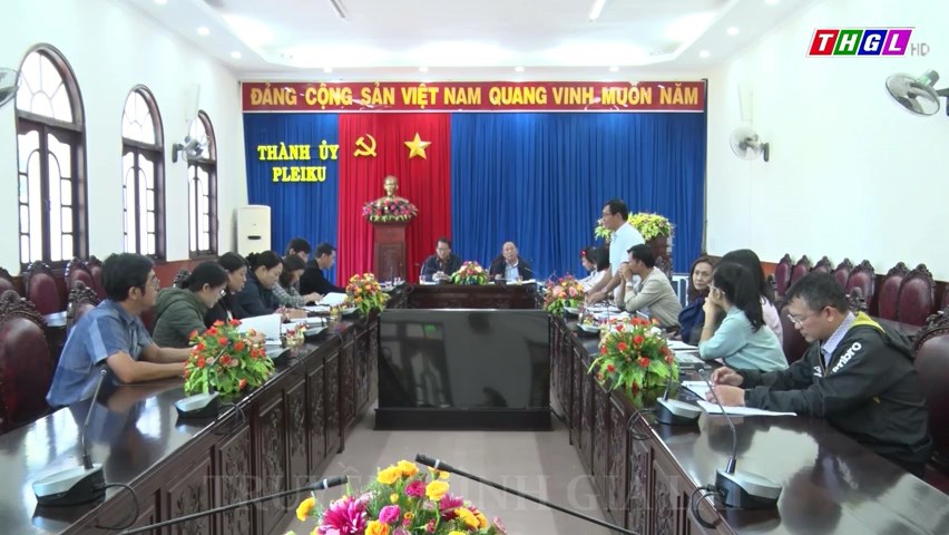 Thành uỷ Pleiku tổ chức Hội nghị đánh giá công tác xây dựng tổ chức đảng trong các đơn vị kinh tế tư nhân