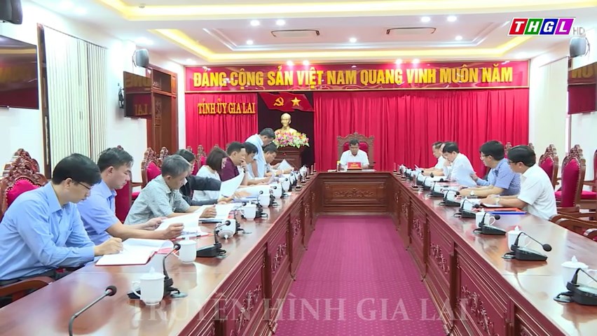 Thường trực Tỉnh ủy làm việc với tập thể Ủy ban Kiểm tra Tỉnh ủy