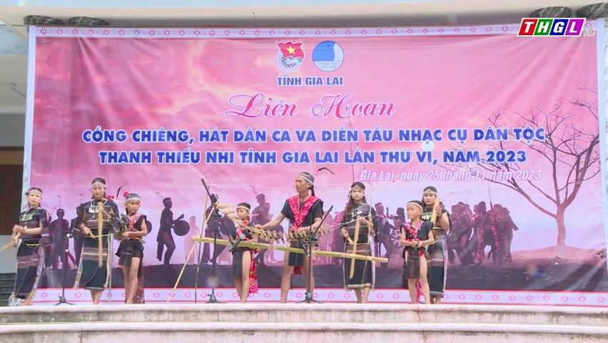 Liên hoan cồng chiêng, hát dân ca và diễn tấu nhạc cụ dân tộc thanh thiếu nhi